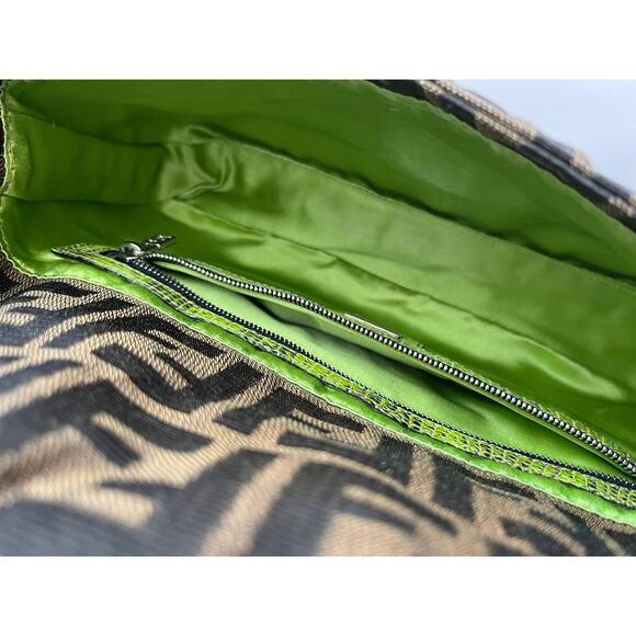 Fendi Baguette FF colorful beaded exotic leather silver hardware rare style - Picture 7 of 11